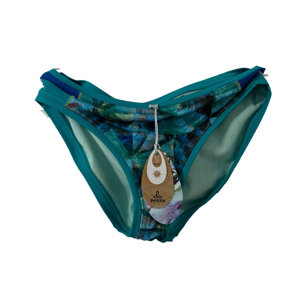 prAna Women's Milou Bottom UPF 50 in Emerald Pinwheel Size S